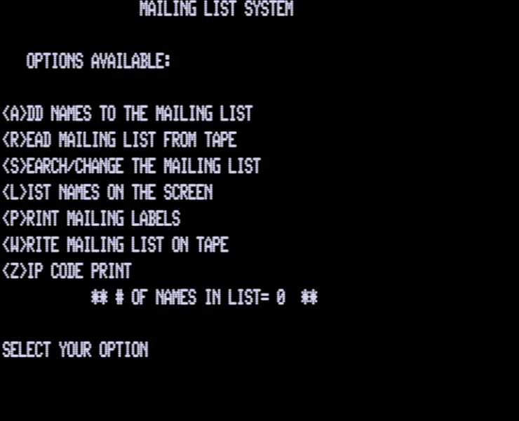 Screen shot